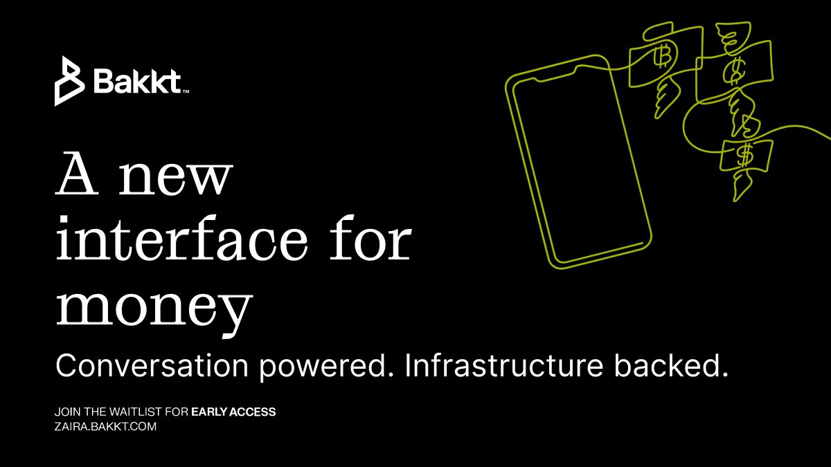 The interface for money is changing.

Zaira allows users to move funds across borders through simple conversation, while compliance and security run quietly in the background.

Powered by Bakkt infrastructure.

Join the waitlist for early access at zaira.bakkt.com

For