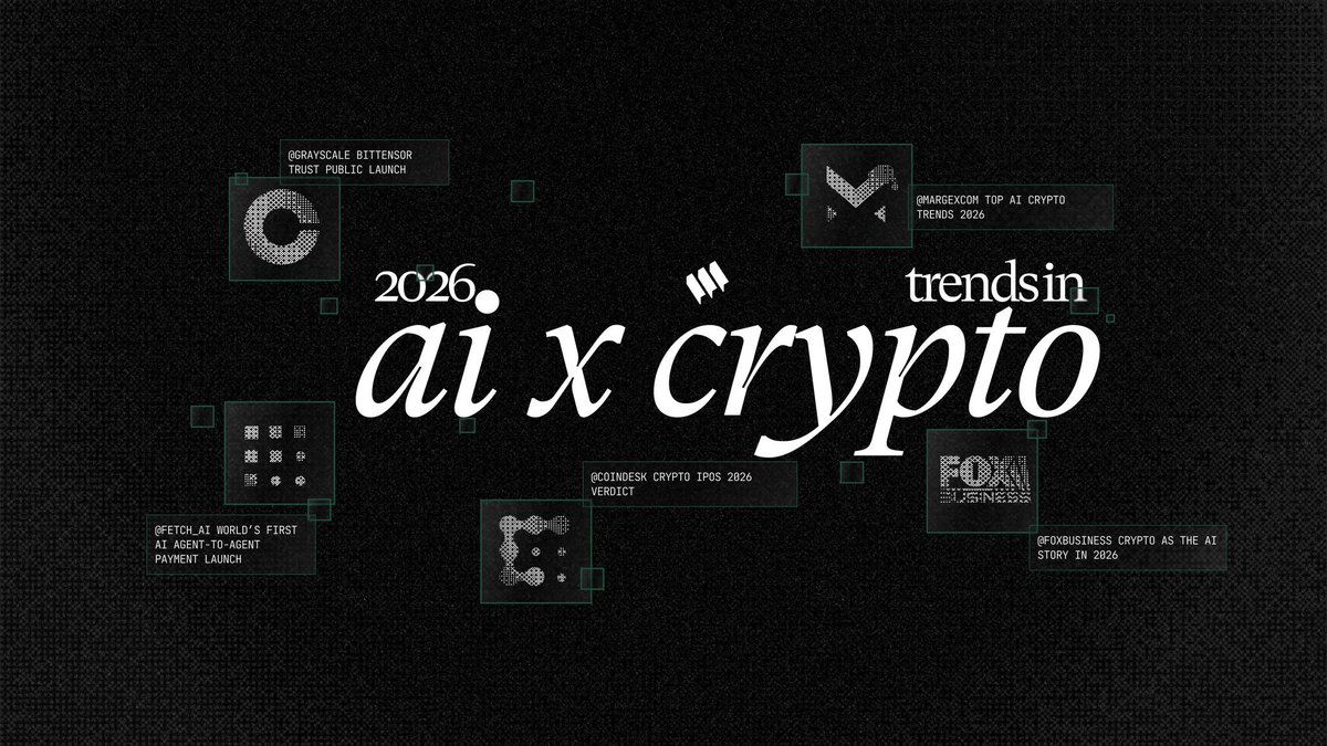 Interesting how all the 2026 AI x Crypto narratives point to the same  shift. Less focus on tokens. More focus on agents, infrastructure, and real  usage. AI agents transacting value, crypto becoming