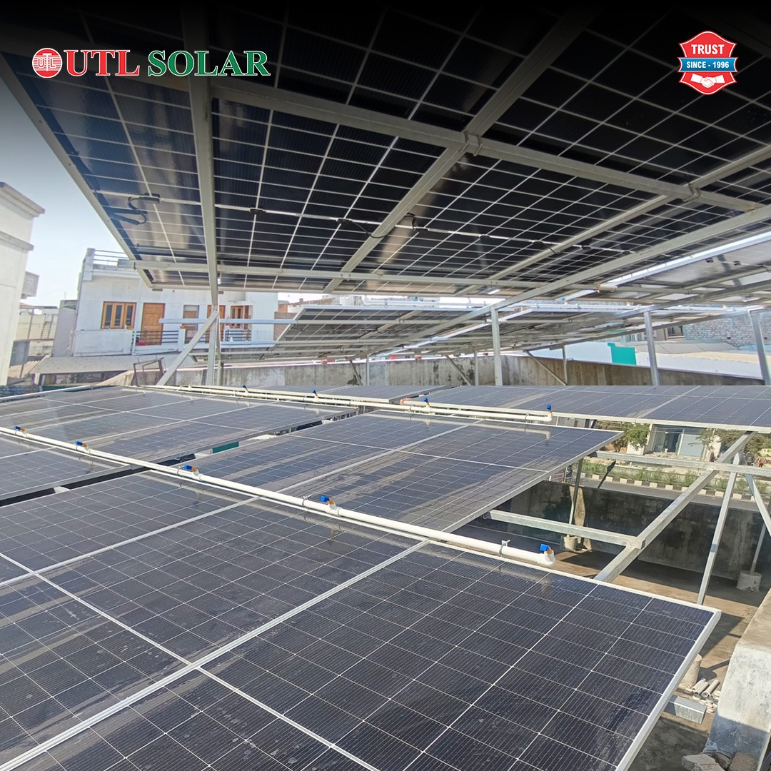 UTLsolar's tweet image. 20kW UTL Solar On-Grid System installed at a commercial service station in Mehsana, Gujarat professionally executed by Umiya Corporation to ensure reliable performance and long-term energy efficiency.
.
.
.
.
#utlsolar #ongridsolar #commercialsolar #solarinstallation #solarpower