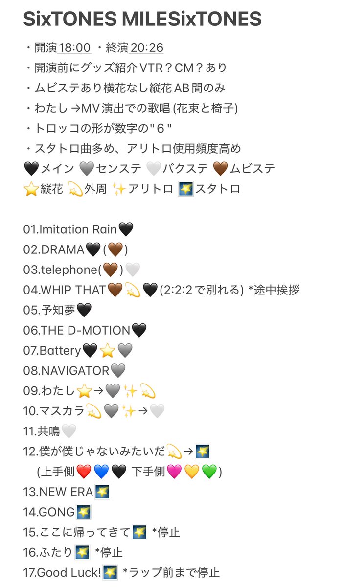 FAN_SixTONES_IN's tweet photo. 【SixTONES LIVE TOUR 2026「MILESixTONES」】
1/7 福岡公演〈初日〉徹底レポ

・セットリスト完全網羅
・ステージ構成／演出詳細
・動線・立ち位置まとめ
・初日ならではの見どころ解説

#SixTONES
#SixTONES_MILESixTONES https://t.co/m1xRRhl2pQ