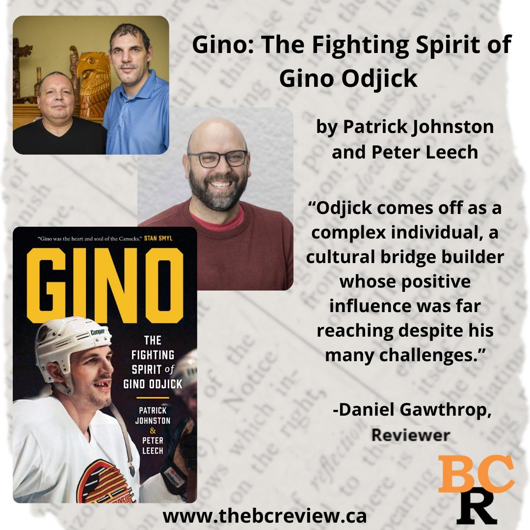 booksinbc's tweet photo. #BookReview: Gino: The Fighting Spirit of Gino Odjick by Patrick Johnston and Peter Leech “Odjick comes off as a complex individual, a cultural bridge builder whose positive influence was far reaching despite his many challenges”
@greystonebooks
https://t.co/K8Zqoqk9jq https://t.co/Rb5ORgHPHl