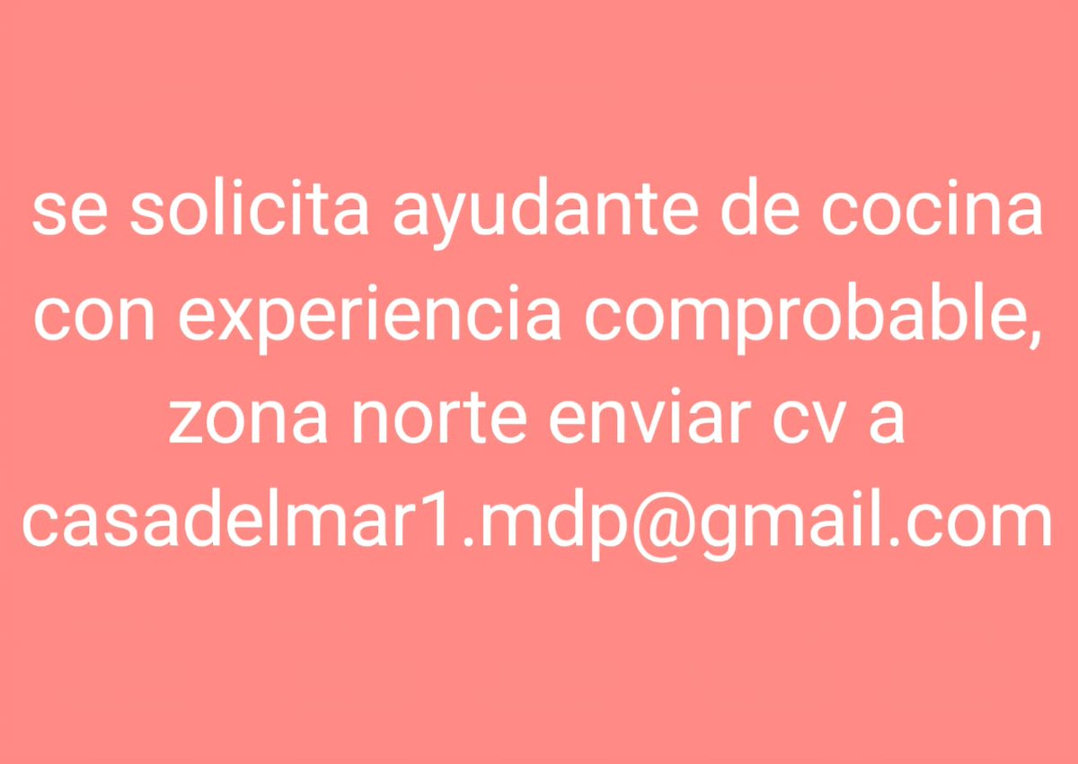 Empleo Trabajo en Mar del Plata 

#Empleo #Trabajo #BolsaDeTrabajoCITMDP #MarDelPlata  #MDP #MDQ #Temporada #Oportunidad #CV #Curriculum #Oportunidades #BuenosAires #Argentina .