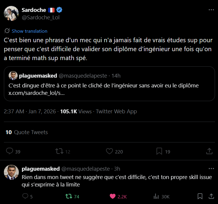 Snake_Reformed's tweet image. Déjà le 16e tweet supprimé de Sardoche cette année. @masquedelapeste