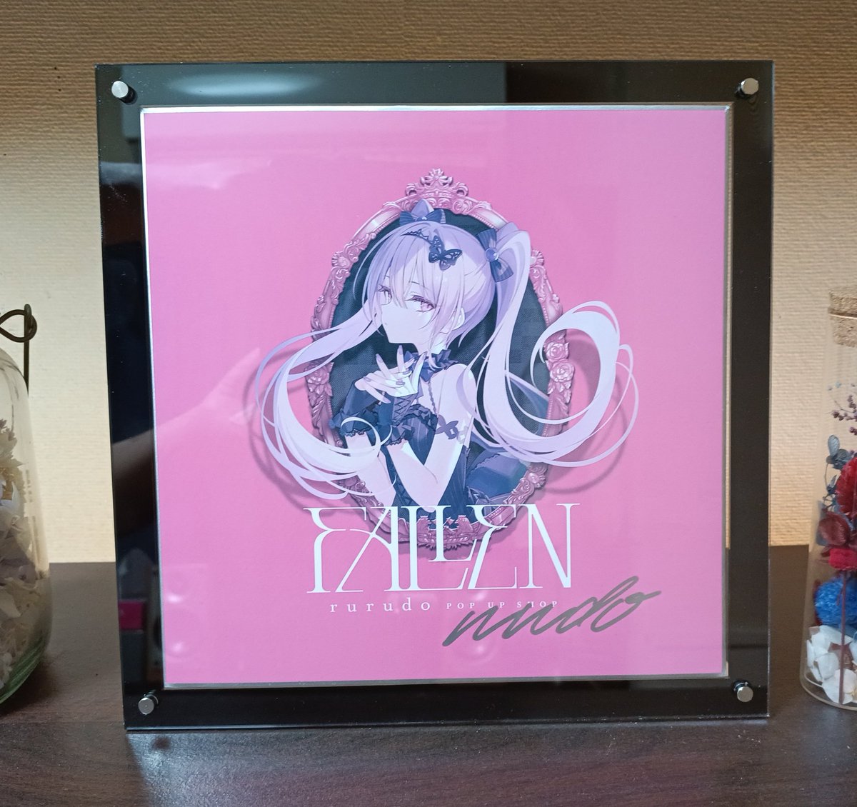 直筆サイン入り】 rurudo ディスプレイボード付きサイン色紙