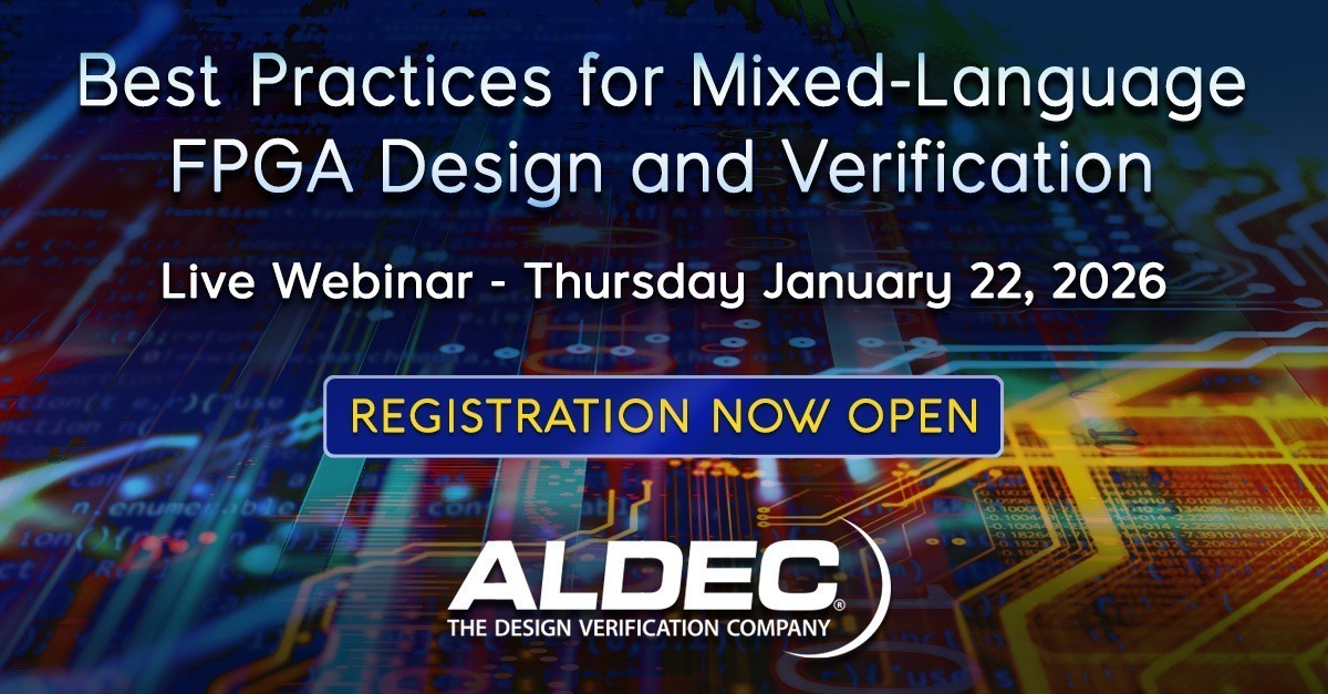 Do you want to learn some practical rules and recommended methodologies for building and verifying mixed-language designs using #VHDL and #Verilog? If so, join us on Thursday, January 22. aldec.com/en/company/eve…

#EDA #FPGA #FPGAdesign #FPGAverification
#HDL