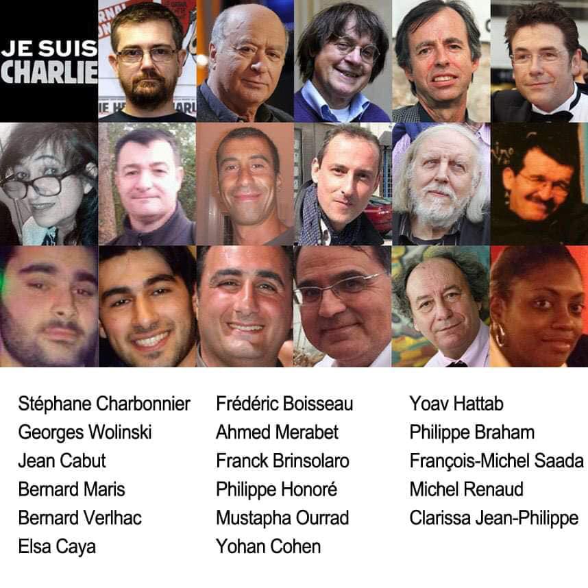 Heute vor 11 Jahren, vom 7.-9. Januar 2015, töteten Islamisten bei Anschlägen auf die Redaktion der Satirezeitschrift #CharlieHebdo und einen jüdischen Supermarkt, sowie bei einem Polizistenmord in Montrouge, insgesamt 17 Menschen. Mögen sie nie in Vergessenheit geraten!