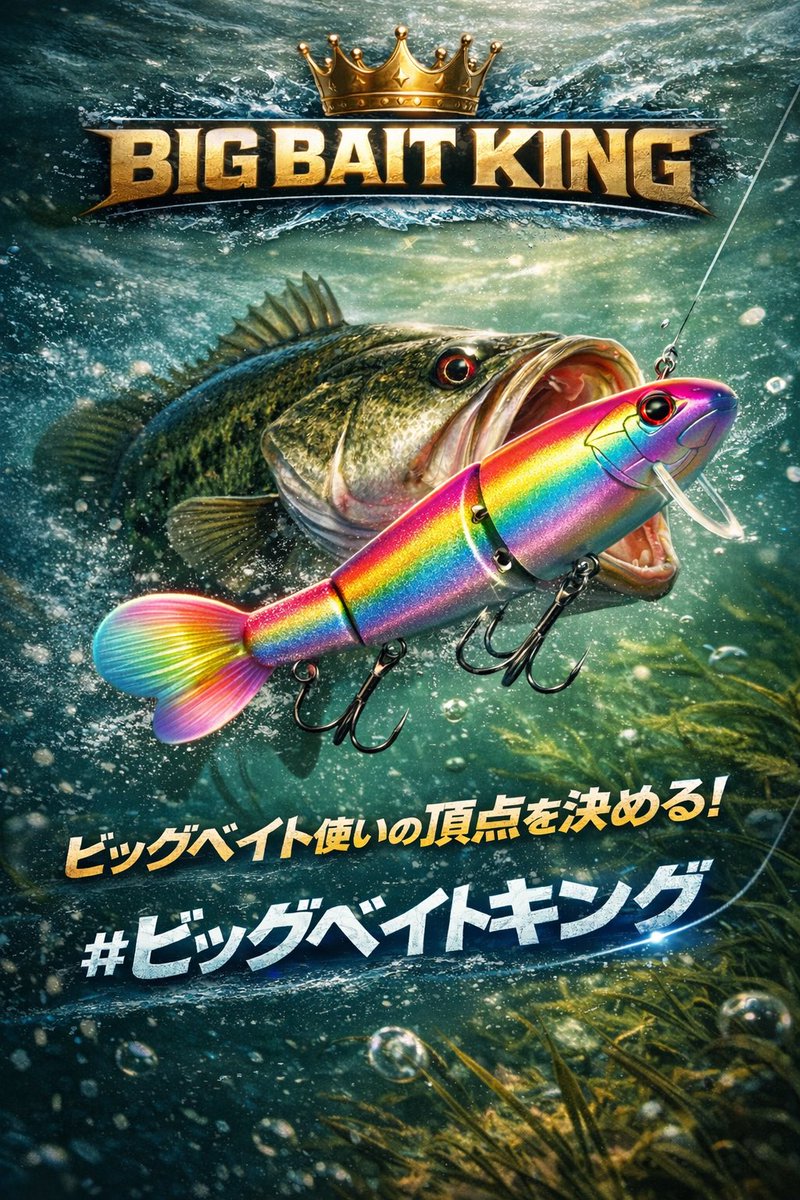 2026年1発目の縛り大会は 【 #ビッグベイトキング 】 優勝賞品は