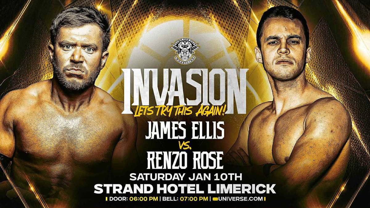 jamesellispw's tweet image. OTT 2026 BRILLIANCE - Begins this Saturday 🇮🇪

Ellis Vs. Rose 

👊🏻✌🏻

🎟️ universe.com/events/over-th…