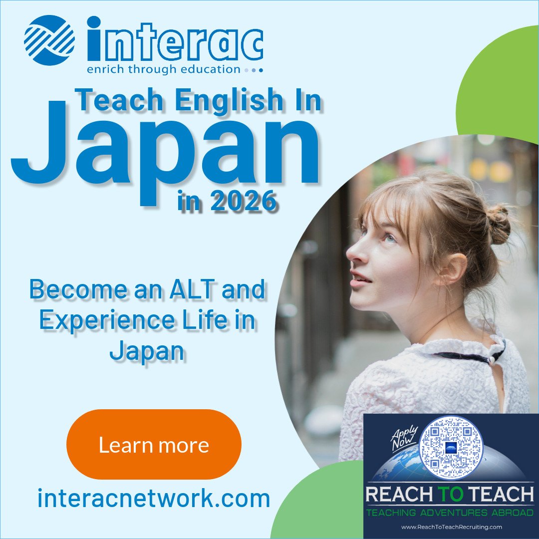 Teach English in Japan! We have placements from snowy Hokkaido to tropical Kagoshima so you can start building a version of Japan unique to you.
Where do I apply to become an English teacher in #Japan? APPLY:
🔗
 buff.ly/IavlUWE

#ReachToTeach #TeachInJapan #TeachAbroad