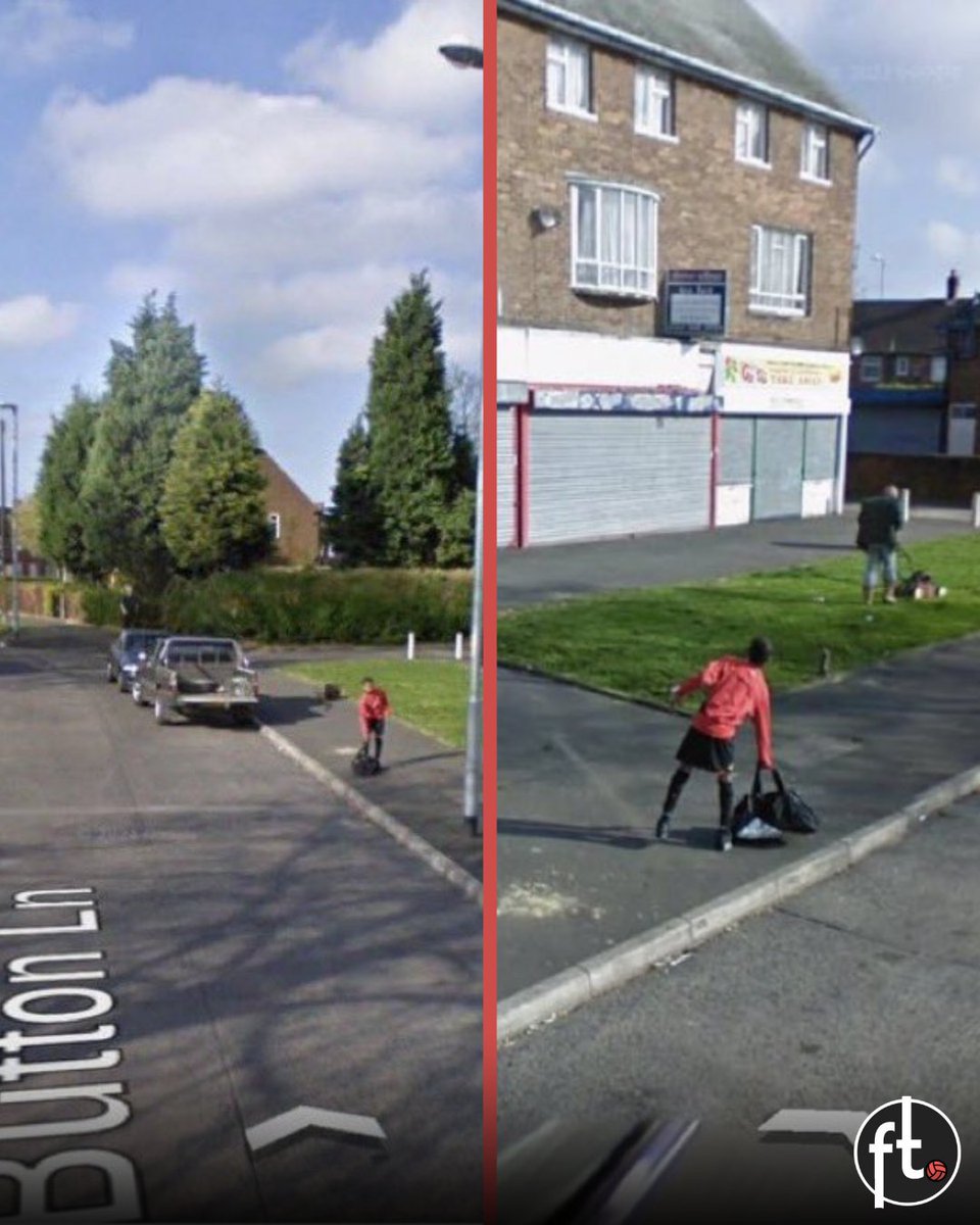 Footballtweet's tweet image. Someone found an 11-year old Marcus Rashford on Google maps waiting for his regular lift to Manchester United's training ground. 🤯🤯🤯

🗣️ Marcus Rashford: “I didn’t get the bus to training — I got lifts. Coaches, parents, anyone who could help. Sometimes I didn’t even know how…