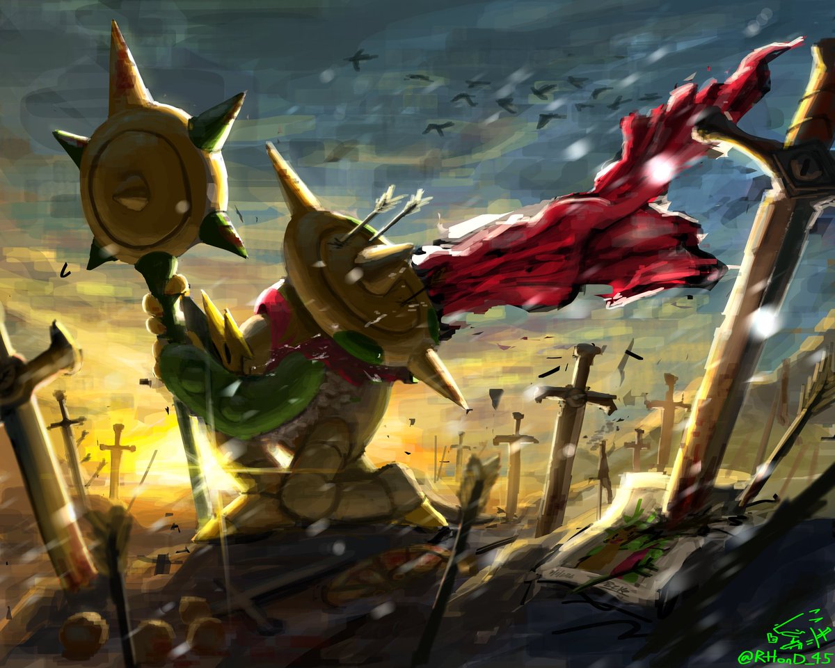 RHonD_45's tweet image. viva la vida.

#Pokemon #ポケモンイラスト (メガブリガロン)