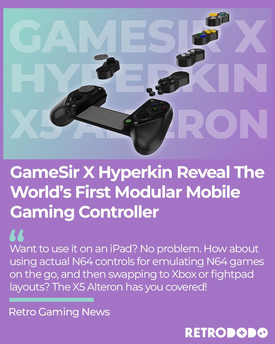 retro_dodo's tweet image. The one mobile controller to rule them all!

#mobilegaming #CES2026 #retrogamers