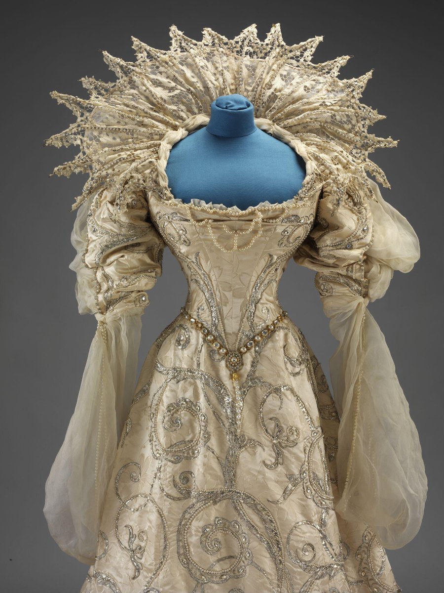 Duchess of Savoia fancy dress by House of Worth worn by Winifred, Duchess of Portland to the Devonshire House Ball, July 2, 1897. Victoria &amp; Albert Museum.