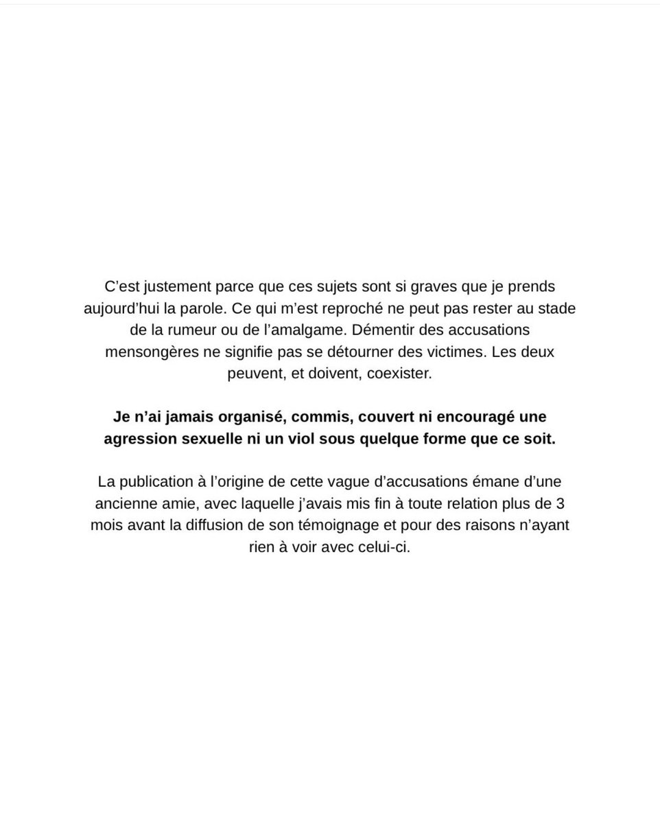 MaximeLLB23's tweet image. Communiqué officiel de Jenna Boulmedais suite au accusation de viol la visant de la part de Lisa Jane Rougerie ! 

Elle nie bien évidemment les fait ❌ ! 

#LisaJaneRougerie #jennaboulmedais