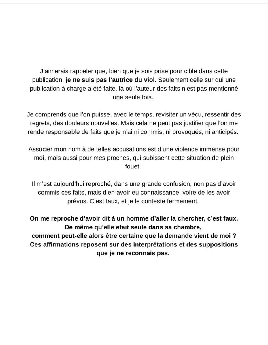 MaximeLLB23's tweet image. Communiqué officiel de Jenna Boulmedais suite au accusation de viol la visant de la part de Lisa Jane Rougerie ! 

Elle nie bien évidemment les fait ❌ ! 

#LisaJaneRougerie #jennaboulmedais