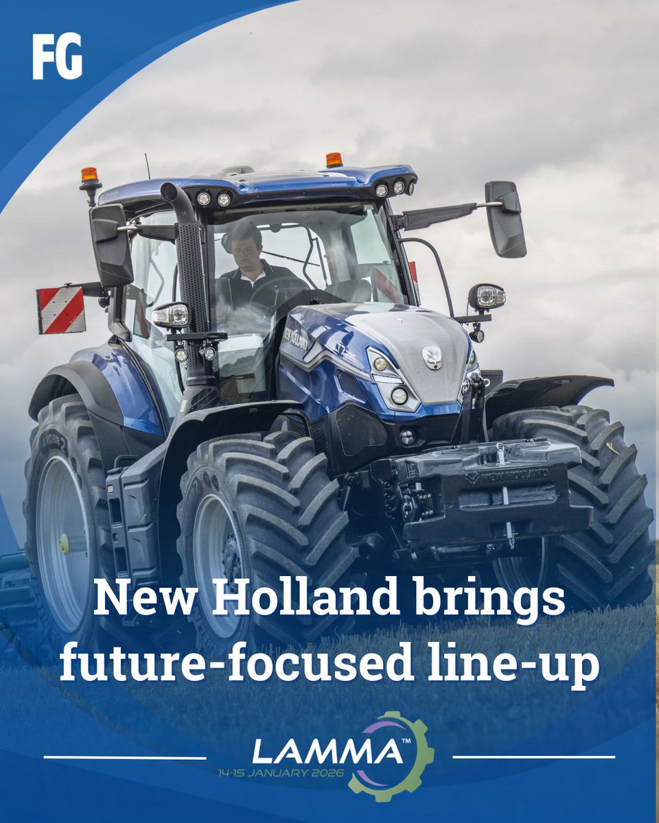 FarmersGuide's tweet image. The New Holland stand at @LAMMAShow 2026 will be one of the highlights of the show, bringing a refreshed, future-focused line-up – including major launches and UK-first appearances 🚜

➡️ farmersguide.co.uk/lamma-2026/new…

#NewHolland #LAMMA2026 #AgricultureInnovation #FarmMachinery