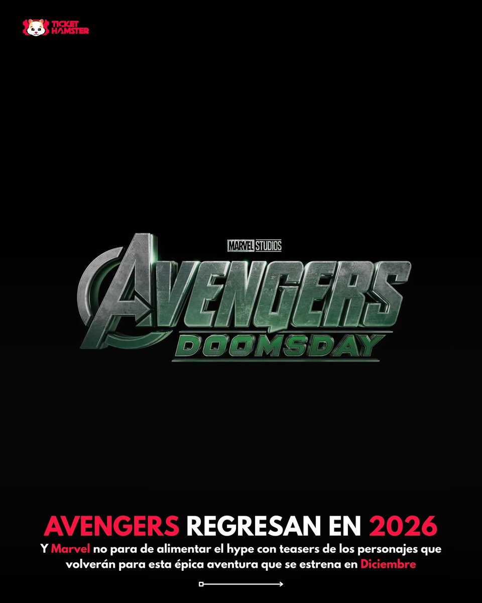 ticketelhamster's tweet photo. Marvel está cocinando el hype a fuego lento… y ya nos soltó 3 teasers de Avengers: Doomsday 😮‍💨🔥 (sí, la que llega a cines el 18 de diciembre de 2026).  

🎞️ Teaser #1: El golpe directo a la nostalgia… porque el trailer revela el regreso de Steve Rogers (Chris Evans) 🛡️👀.  

⚡ Teaser #2: Ahora el protagonismo se lo lleva Thor (Chris Hemsworth) y el tono se siente más serio, más “se viene algo pesado” 🔨🌩️.  

🌀 Teaser #3: El que rompió el internet: el regreso de los X-Men con Professor X (Patrick Stewart), Magneto (Ian McKellen) y Cyclops (James Marsden)… o sea, esto ya es multiverso + crossover histórico sin pedir permiso 🧠🧲🕶️.  

Tres avances, tres bombas, y la sensación de que Marvel está armando un evento gigante. 😭🍿🐹

#AvengersDoomsday #MarvelStudios #MCU #XMen #Thor #SteveRogers #Cine2026 #TicketElHámster @MarvelLATAM