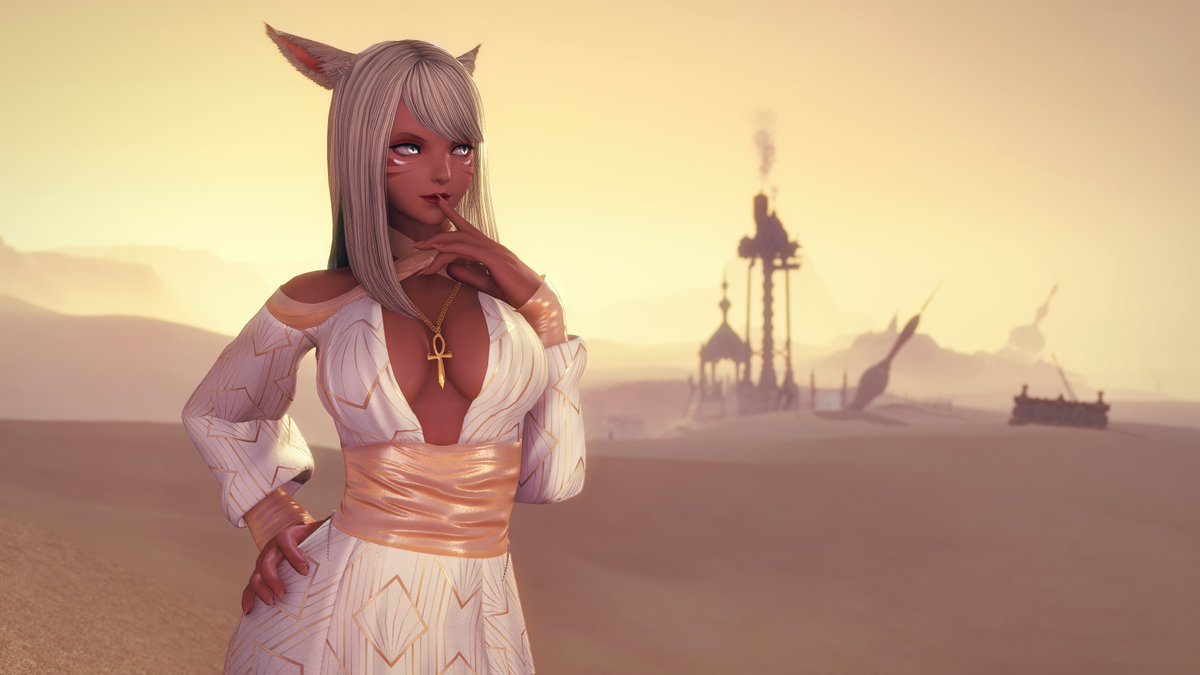 Desert musings

#FFXIV | #ffxivsnaps | #gpose | #EorzeaPhotos | #miqote