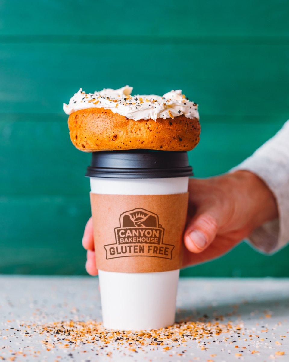Frosty January mornings feel a lot friendlier with a warm drink in hand and a gluten-free Everything Bagel fresh from the toaster. 🥯☕️❄️