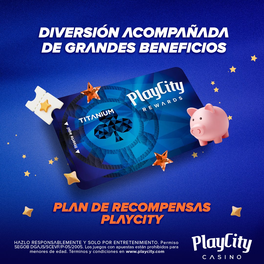 Con el Plan de Recompensas PlayCity disfruta de mucho más por cada jugada, te esperamos en tu sala más cercana: playcity.com/sucursales

#PlayCityCasino #PlanDeRecompensas