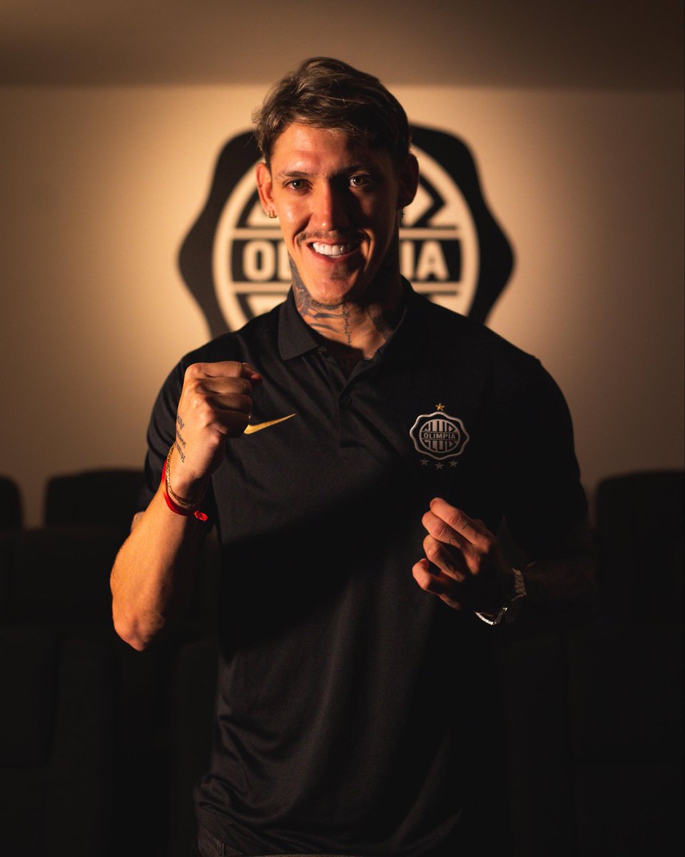 Feliz y contento de dar este paso en mi carrera de llegar a un grande de Paraguay <a href="/elClubOlimpia/">Club Olimpia</a> #Vamos con todo este 2026 ⚪️⚫️👊🏼