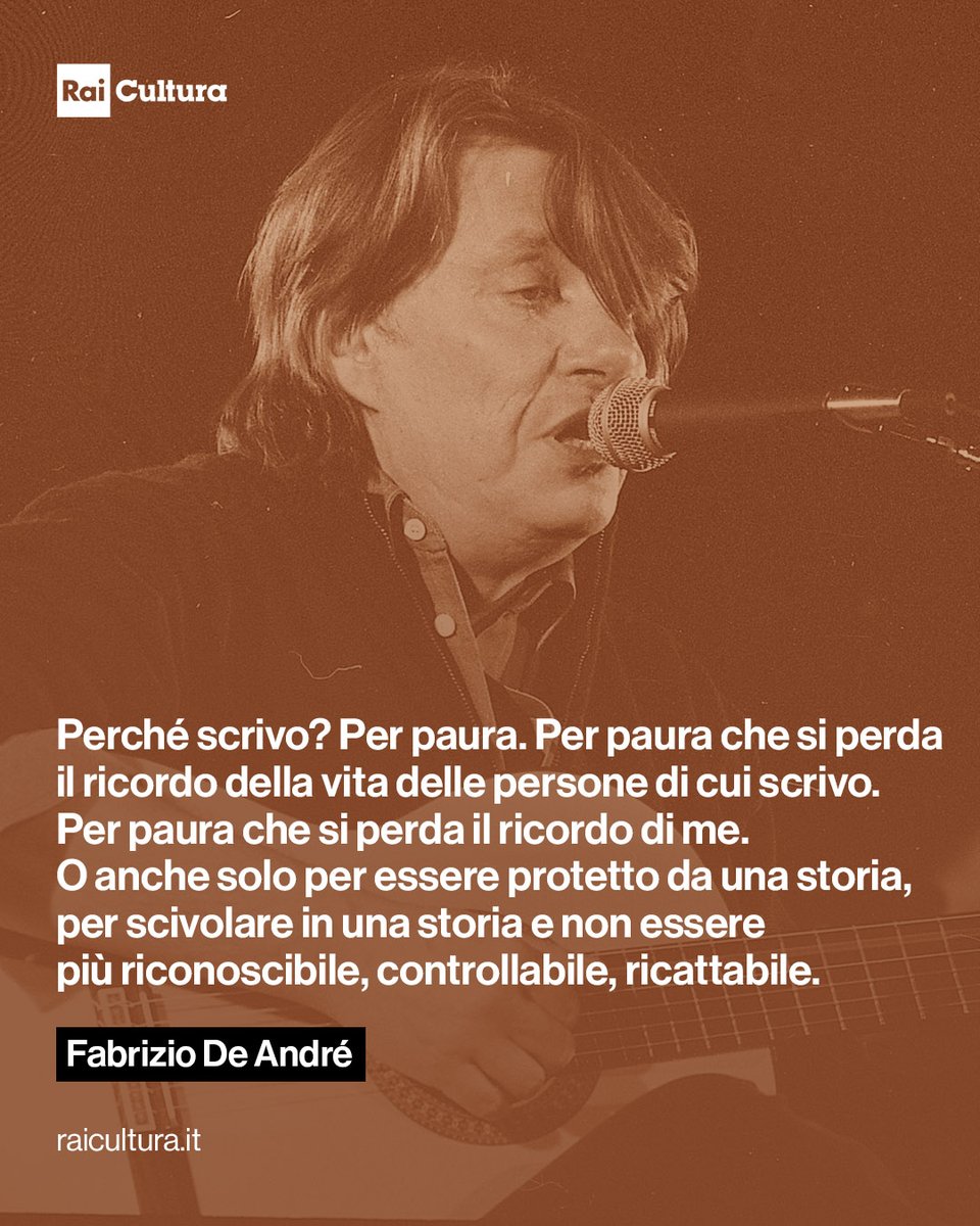 L' #11gennaio 1999 ci lasciava Fabrizio De André.