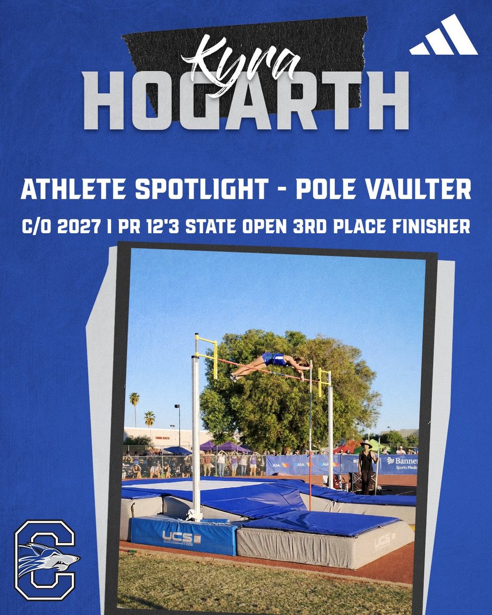WolfPacTrack's tweet image. Chandler High School pole vaulter | Class of 2027, PR: 12’3”
State Open 3rd Place finisher.

Rising Arizona talent with consistent growth, strong technique, and a competitive mindset. Still building, still climbing. @CUSDAthletics
@SOC_CHSWOLVES
#PoleVault #AZTrack #GirlsTrack