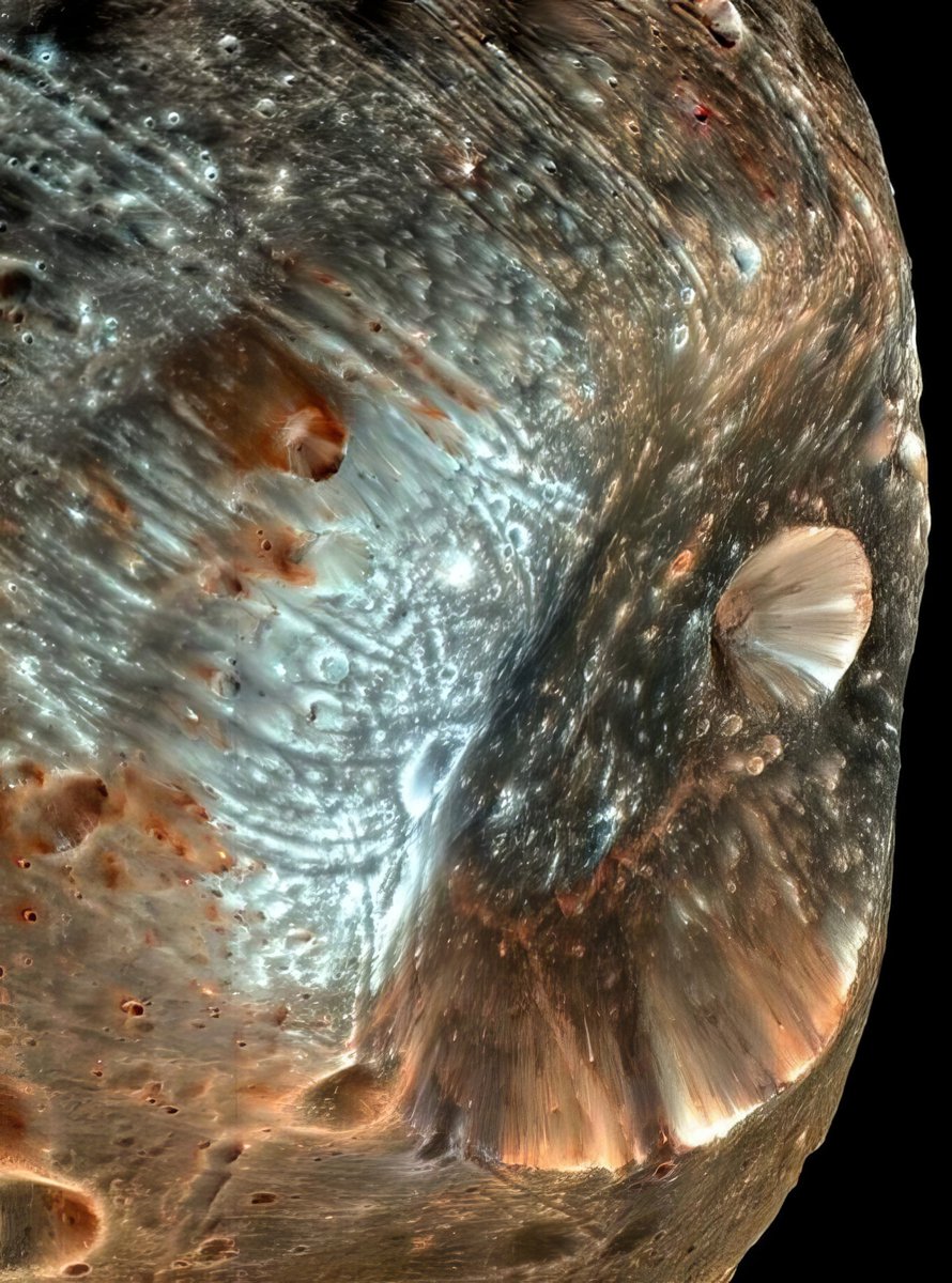 🚨Clearest image ever taken of Phobos, a moon of Mars.