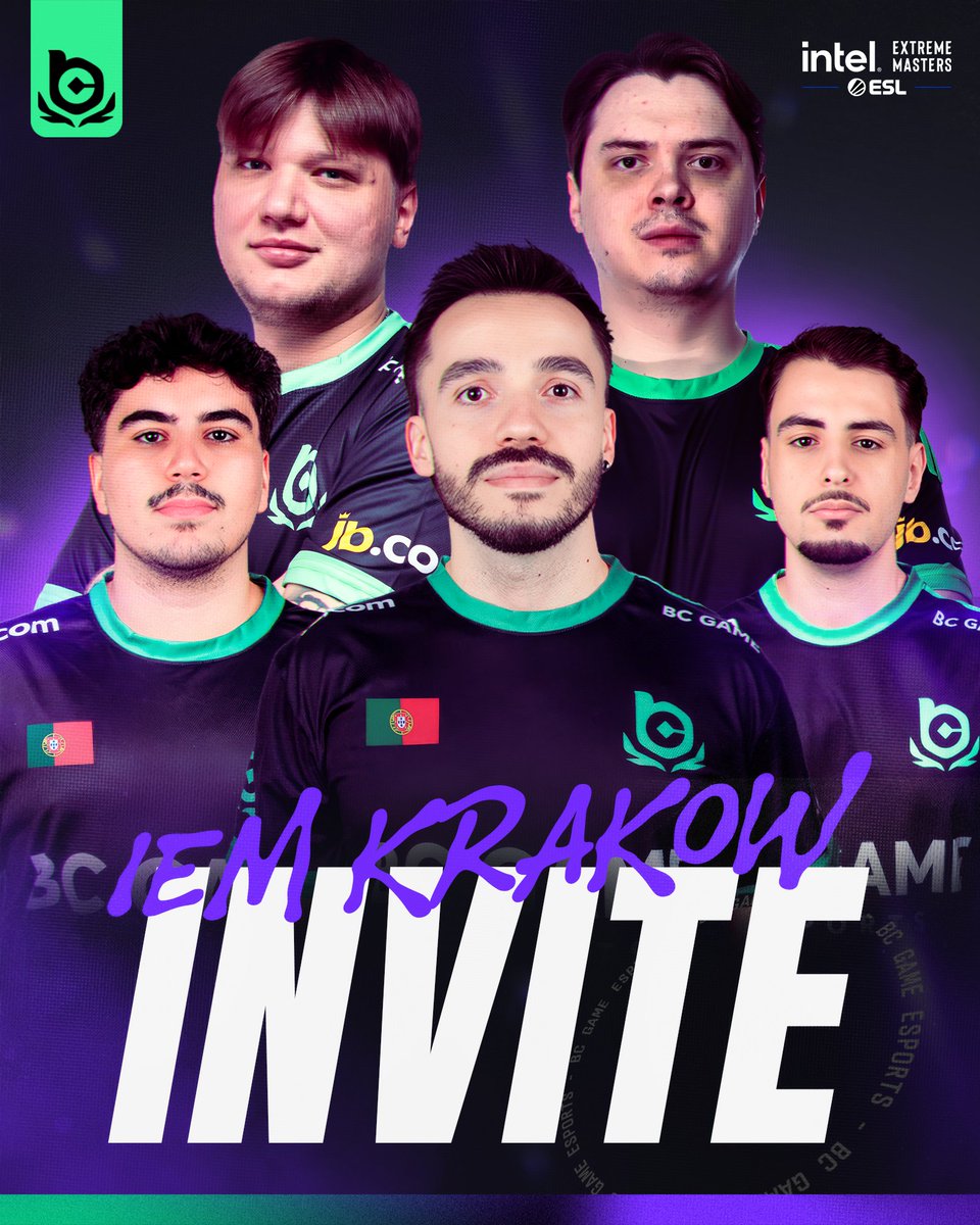 BCGameEsports's tweet photo. We're invited to IEM Kraków 2026 🤩

See you soon 🇵🇱 https://t.co/wIlX2ebEwx