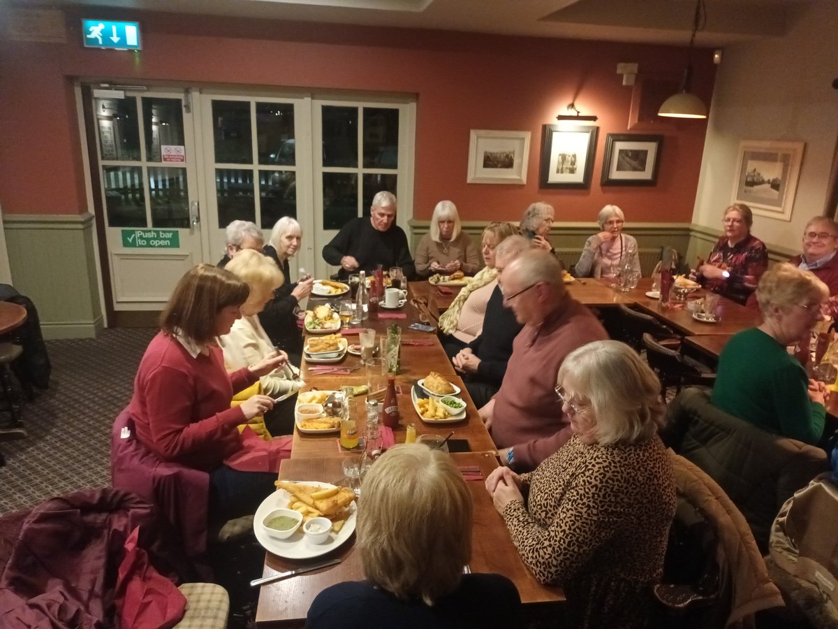 We had our choir meal on Monday evening after the New Year 😊.