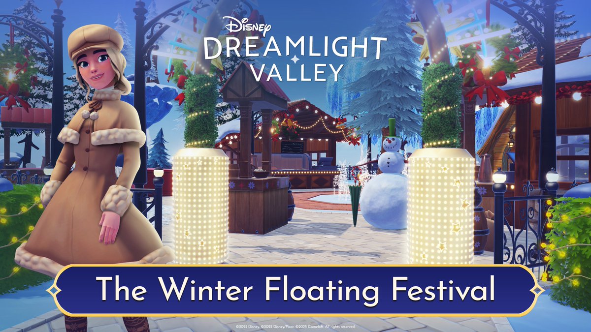 It's time for a frosty celebration! ❄️

The Winter Floating Festival starts January 7th – read our blog to find out what's in store! disneydreamlightvalley.com/news/WinterFlo…