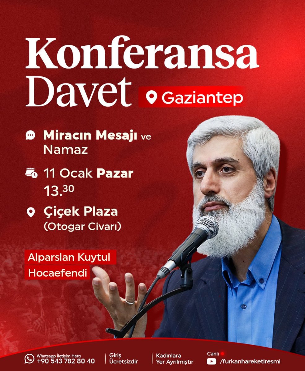 AlparslanHoca AntebeGeliyor
#FurkanKonferansları