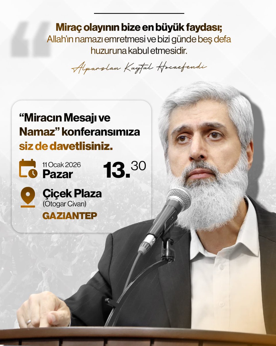 AlparslanHoca AntebeGeliyor
#FurkanKonferansları