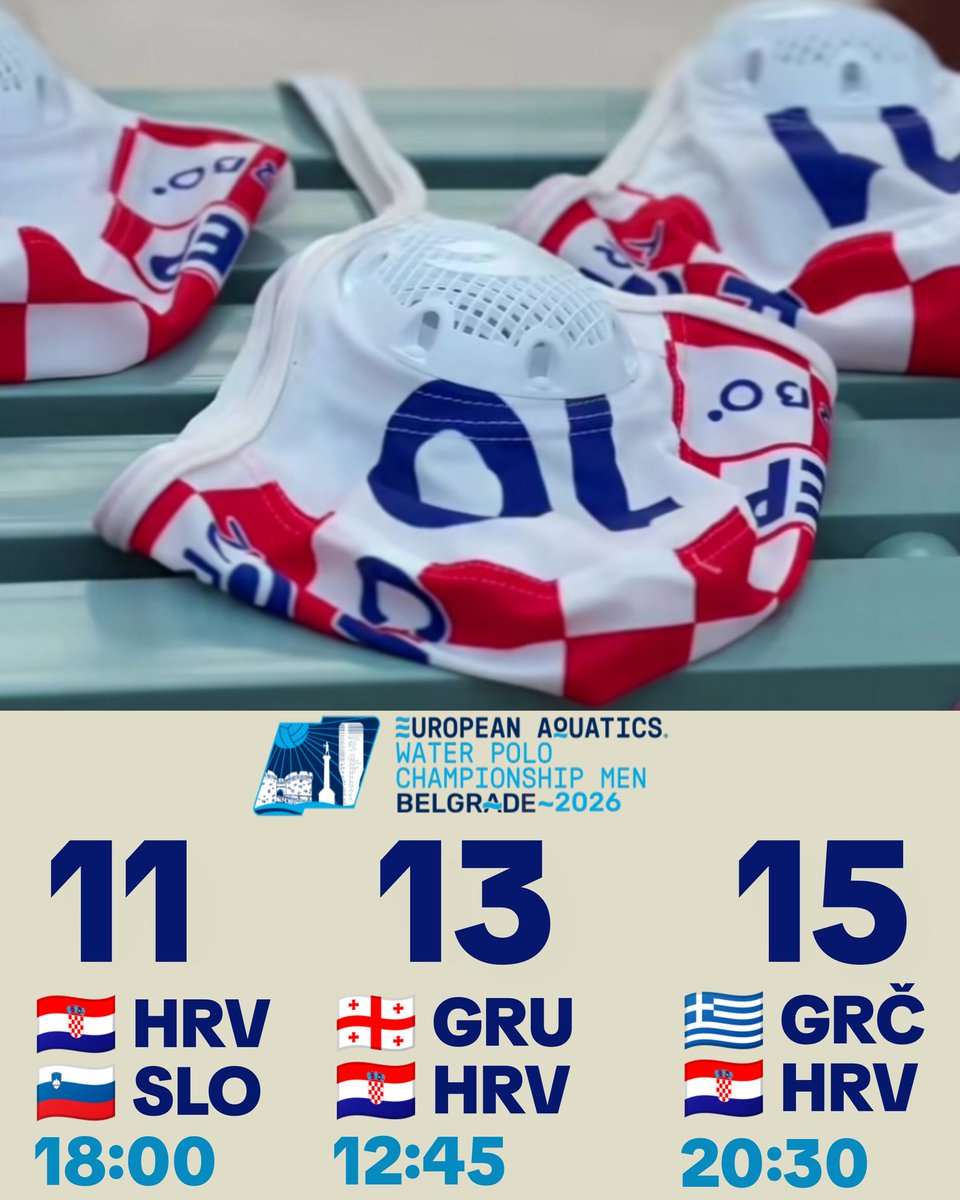 _andrej45's tweet image. Jedva čekam u nedjelju po prvi puta u životu vidjeti kako Slovenci igraju vaterpolo. To još nisam vidio. 😁 Šalu na stranu, ovog mjeseca imamo čak tri Eura (vaterpolo, rukomet, futsal) i nadamo se i nekim medaljama. Za 4 dana kreću vaterpolisti. 🇭🇷🙌