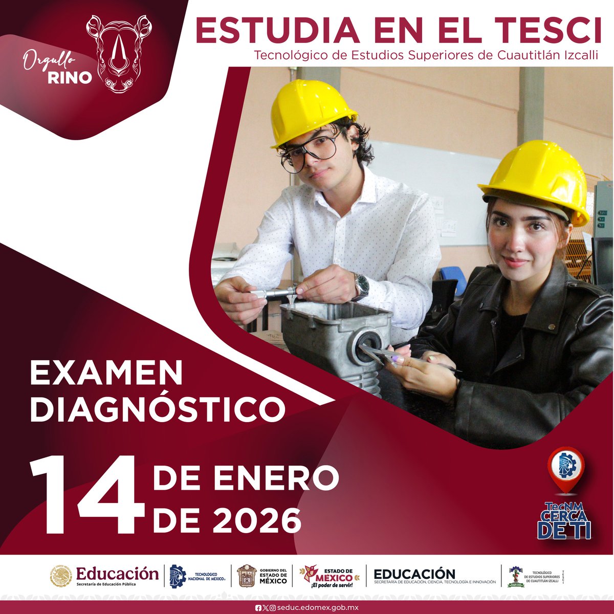 ¿Ya terminaste la prepa?… ¡Es tiempo de iniciar una carrera! 📷
Regístrate hoy para el proceso de Nuevo Ingreso y presenta tu examen diagnóstico el 📷14 de enero 2026📷
Consulta las bases y tutorial para pago en la siguiente liga 📷
tesci.edomex.gob.mx/nuevo_ingreso