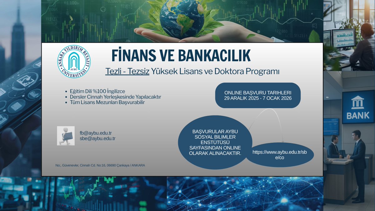 AYBU Finance and Banking tweet media