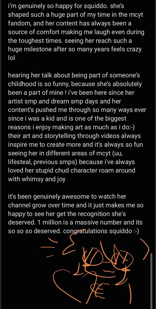 cheescakelrker's tweet image. #squiddo1milly 🧡🧡🧡🌈🌈🌈