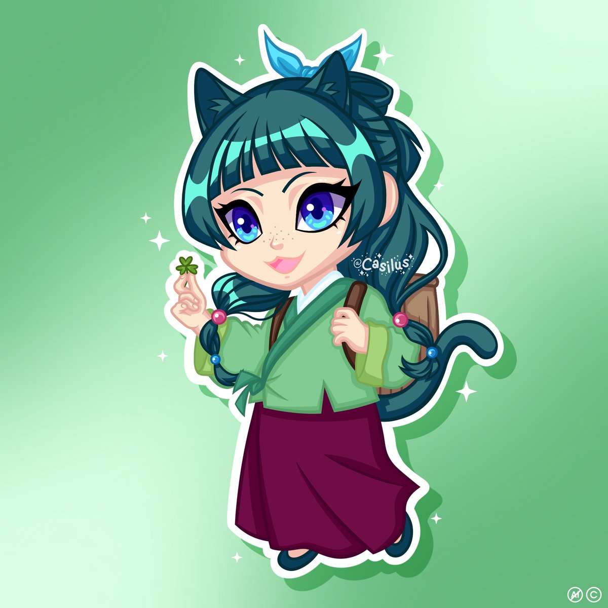 Cas_ilus's tweet photo. Mao Mao of The Apothecary Diaries ( Chibi Fanart ) ☘️

#chibi #Maomao #TheApothecaryDiaries #cute #characterdesign #fanart #commissionsopen https://t.co/GIhI2N3xP9