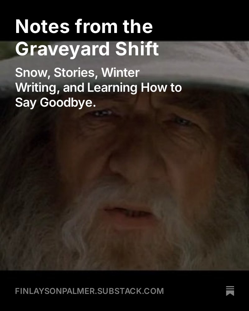 FinlaysonPalmer's tweet photo. This week's Notes from the Graveyard Shift is now posted over on Substack 🪦 

#NotesFromTheGraveyardShift #writing #writer #author #writerslife #WritingCommunity #newyear #StrangerThings5 #substack 

https://t.co/WwX4pGWywO https://t.co/8prWyFkn9k