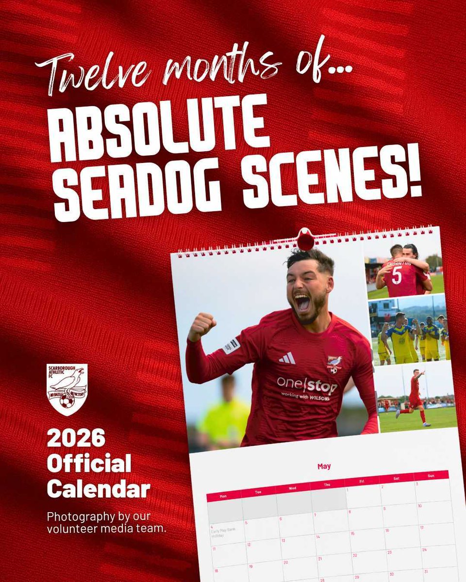 safc's tweet image. Get yours before its too late ⏳

Still time to get organised this New Year-  our popular A3 Boro calendar's are now half-price! 

Featuring 50 incredible match photos from our volunteer photographers, our best calendar yet!

Get yours online here: loom.ly/PjMjQzI
Or at…