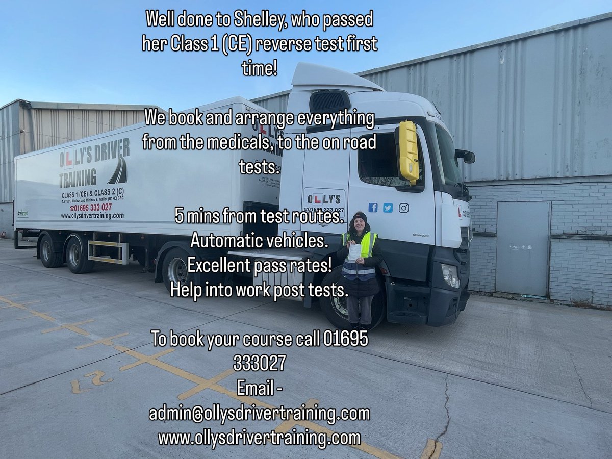 Olly's HGV & PCV Driver Training Ltd tweet media