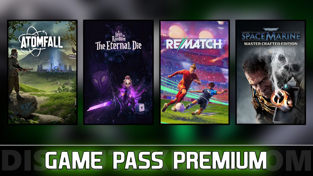 Juega ahora a Atomfall, Lost in Random Eternal Die, Rematch y W40K Space Marine con tu suscripción a Game Pass Premium

disfrutaxbox.com/2026/01/Atomfa…

#XboxGamePass