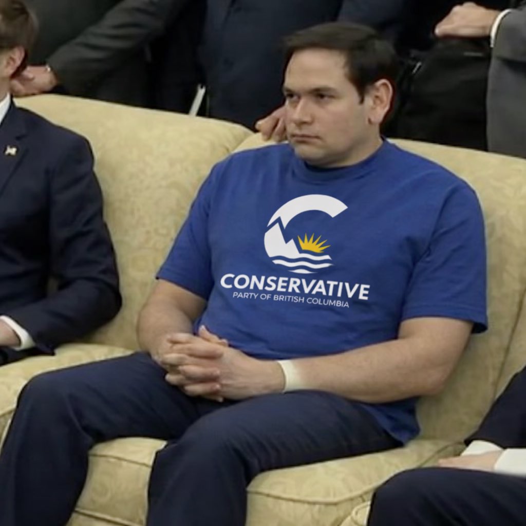 Marco Rubio learning that he’s running for leader of the BC Conservatives.