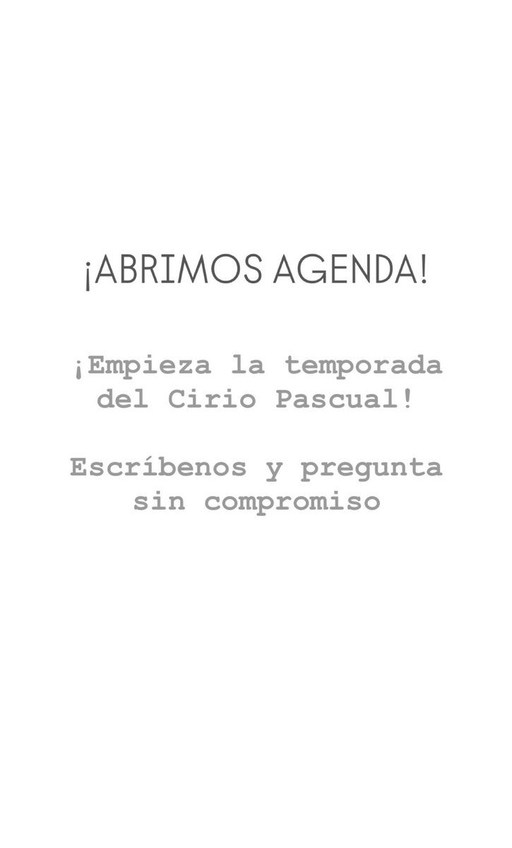 ¡Ya estamos preparando la Pascua! 

📩 ¡Escríbenos!