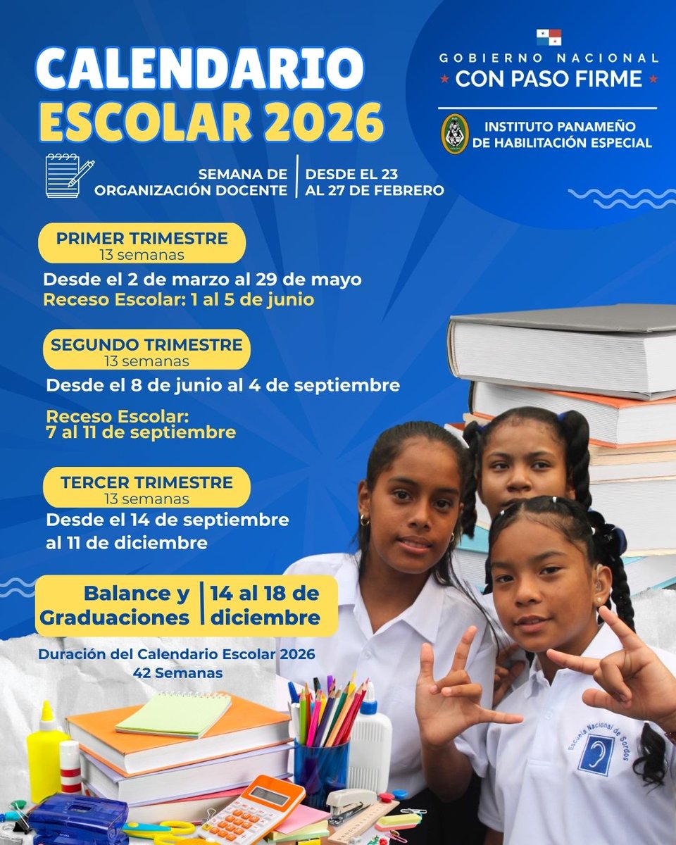 Te presentamos el Calendario Escolar 2026, diseñado para orientar y organizar el desarrollo del año lectivo, garantizando una planificación adecuada de las actividades académicas, los períodos de receso y las etapas de evaluación y cierre escolar.