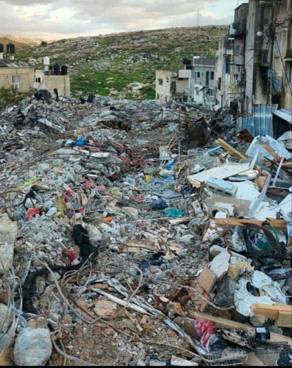 return_ar's tweet image. صورة جديدة لآثار الدمار والخراب؛ نتيجة عدوان الكيان الغاصب على مخيم نور شمس في طولكرم بالضفة الغربية المحتلة

A new image showing the effects of destruction and devastation resulting from the aggression of the usurping entity on Nur Shams refugee camp in Tulkarm, in the occupied…