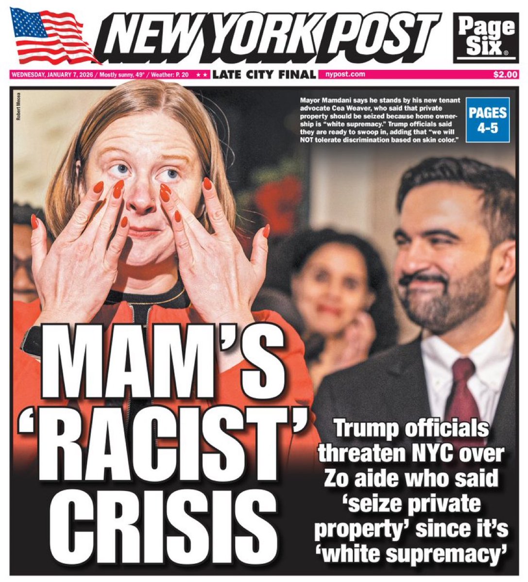 Allowing Mamdani into the White House to meet with President Trump was a huge mistake. 

I want to see Trump read this communist jihadist the riot act, and Yes, he is in fact a jihadist.