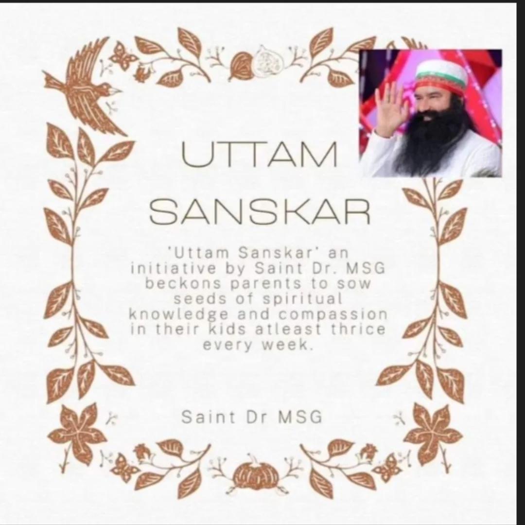 Nehainsan25's tweet photo. For living life in materialistic world with the knowledge of success & study A children must know about moral values,But due to busy schedule parents are not teaching this. On this Saint Gurmeet Ram Rahim Singh Ji have initiated #UttamSanskar to #InculcateValues in children. https://t.co/WV95niqvtd
