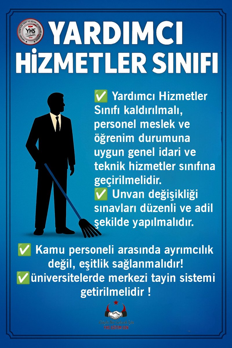 #Yardımcıhizmetlerkaldırılsın