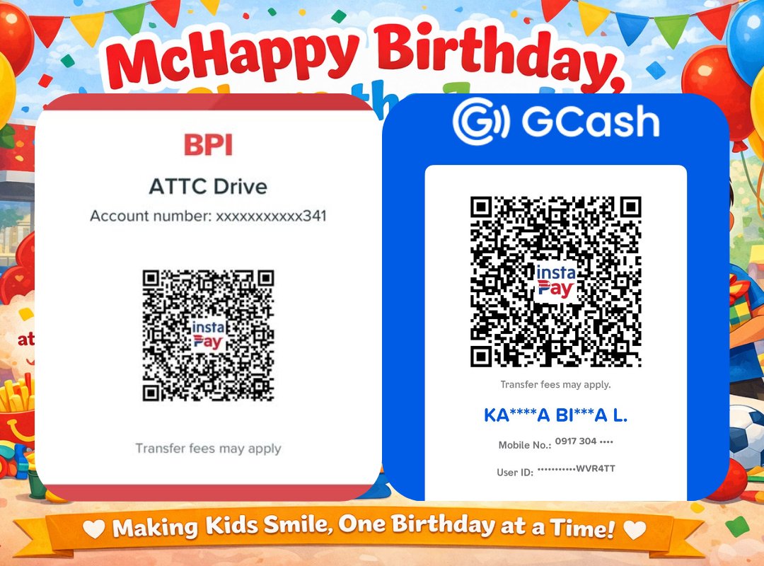 18TitoTitaCebu's tweet photo. Hope in Every ChicKEN

For ₱350, you can adopt a child for a day and turn Ken’s birthday into a moment a child will never forget.

Your ₱350 becomes one Happy Meal and a loot bag, given to a young patient from the Pediatric Unit Oncology who is bravely fighting battles far bigger than their age. For a few moments, they get to laugh, feel celebrated, and just be a child again.

We are hoping to reach at least 50 little fighters. Fifty children who deserve joy in the middle of hospital days, treatments, and long nights. Fifty smiles that remind them they are not alone.

Ken has always shown us what quiet strength, kindness, and genuine love look like. This is our way of reflecting that same love back into the world, especially to children who need it most.

Let us honor Ken by choosing compassion.
By choosing to show up.
By choosing to make a child smile today.

Send us a message if you would like to adopt a child for a day.